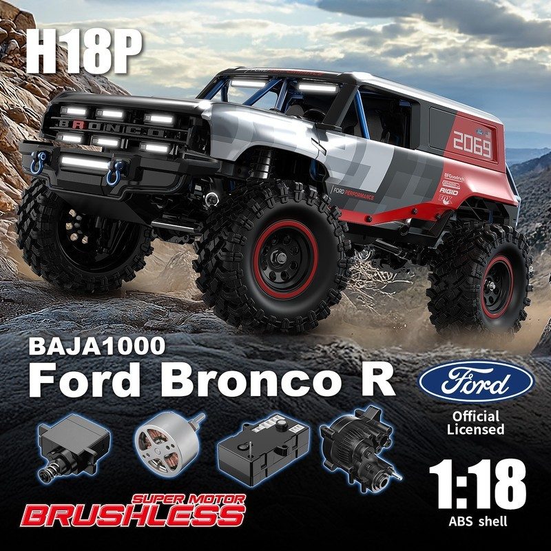 MJX Hyper Go H18P 1:18 Ford Bronco Brushless RC Crawler — 60-Day Preorder (RTR)