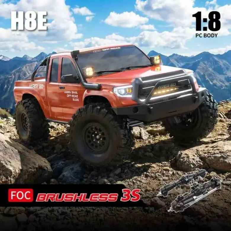 MJX Hyper Go H8E 1:8 4WD FOC Brushless 3S RC Truck (RTR)