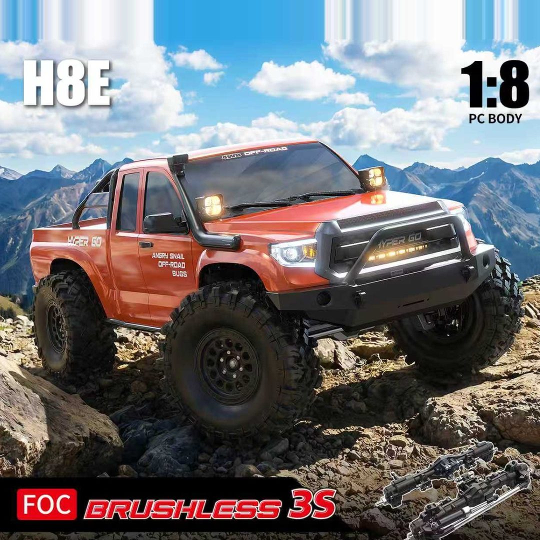 MJX Hyper Go H8E (DC) 1:8 FOC Brushless RC Crawler — 60-Day Preorder (RTR)