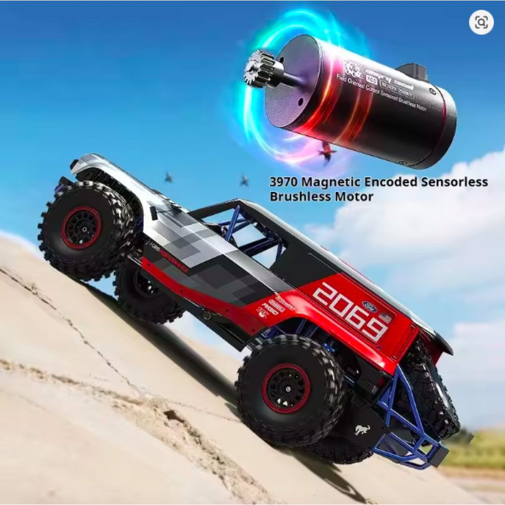 MJX Hyper Go H8P 1:8 Ford Bronco Baja — FOC Brushless RC Truck (In Stock, RTR) — 80A app-adjustable sensored ESC (2–3S)