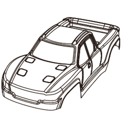 MJX 16218 Spare Part 1601C — Body Shell