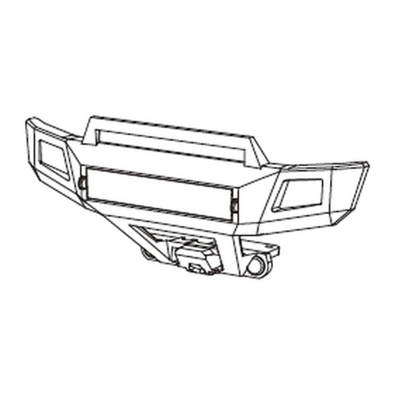 MJX 16212 / 16213 / 16218 Spare Part 16100 — Front Bumper Assembly (with LED)