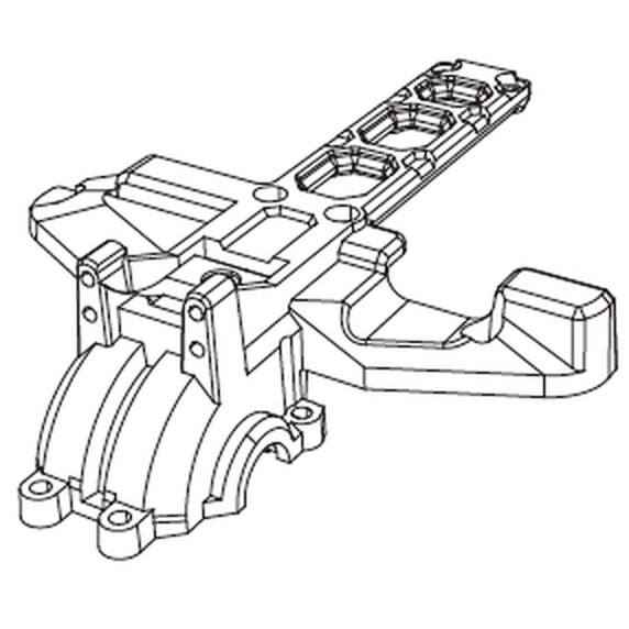 MJX 16212 / 16213 / 16218 Spare Part 16190 — Rear Gear Cover