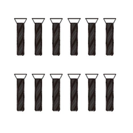 MJX 16212 / 16213 / 16218 Spare Part M23104 — Button Head Flat Tail Screw (12PCS)