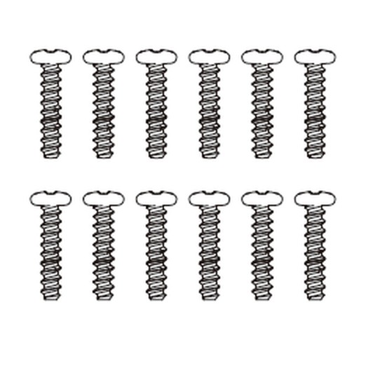 MJX 16212 / 16213 / 16218 Spare Part M2684 — Button Head Flat Tail Screw (12PCS)