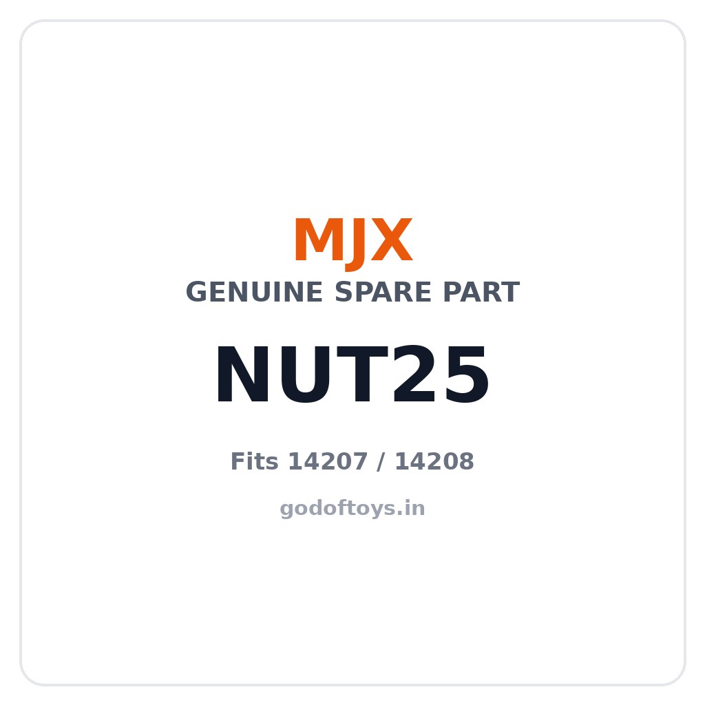 MJX 14207 / 14208 Spare Part NUT25 — Nut — 8PCS