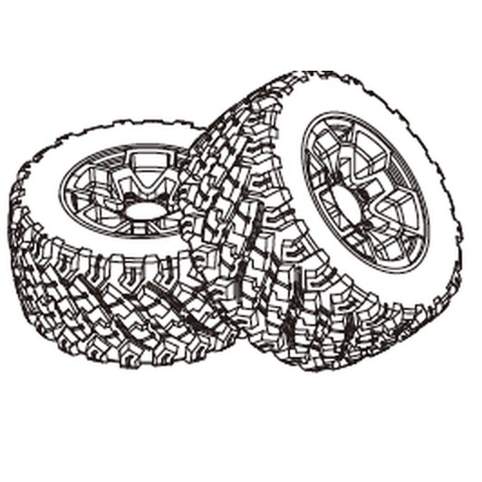 MJX 14207 Spare Part P14307 — Tires (2 pcs)