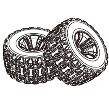 MJX 14208 Spare Part P14308 — Tires (2 pcs)