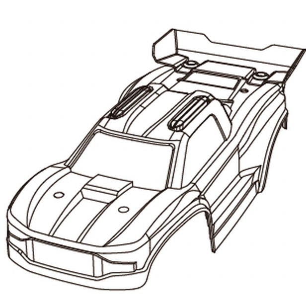 MJX 16212 Spare Part P1601K4 — Body Shell