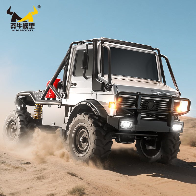 MN Model MN333 1:18 Unimog Alloy-Body 4WD RC Rock Crawler (RTR) — Die-cast alloy body