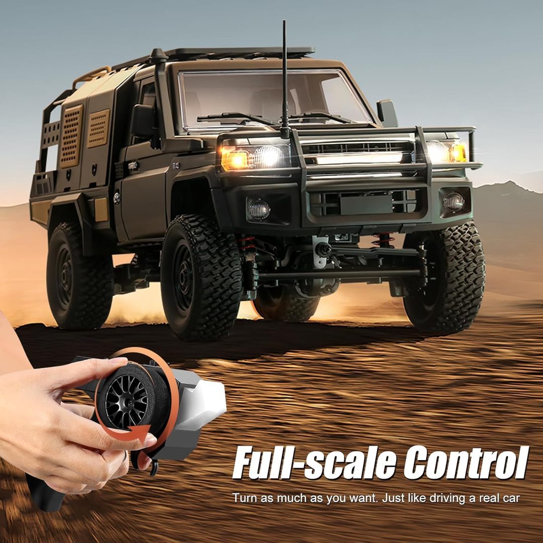 MN Model MN82S 1:12 Land Cruiser Pickup 4WD RC Rock Crawler (RTR) — 1:12 scale