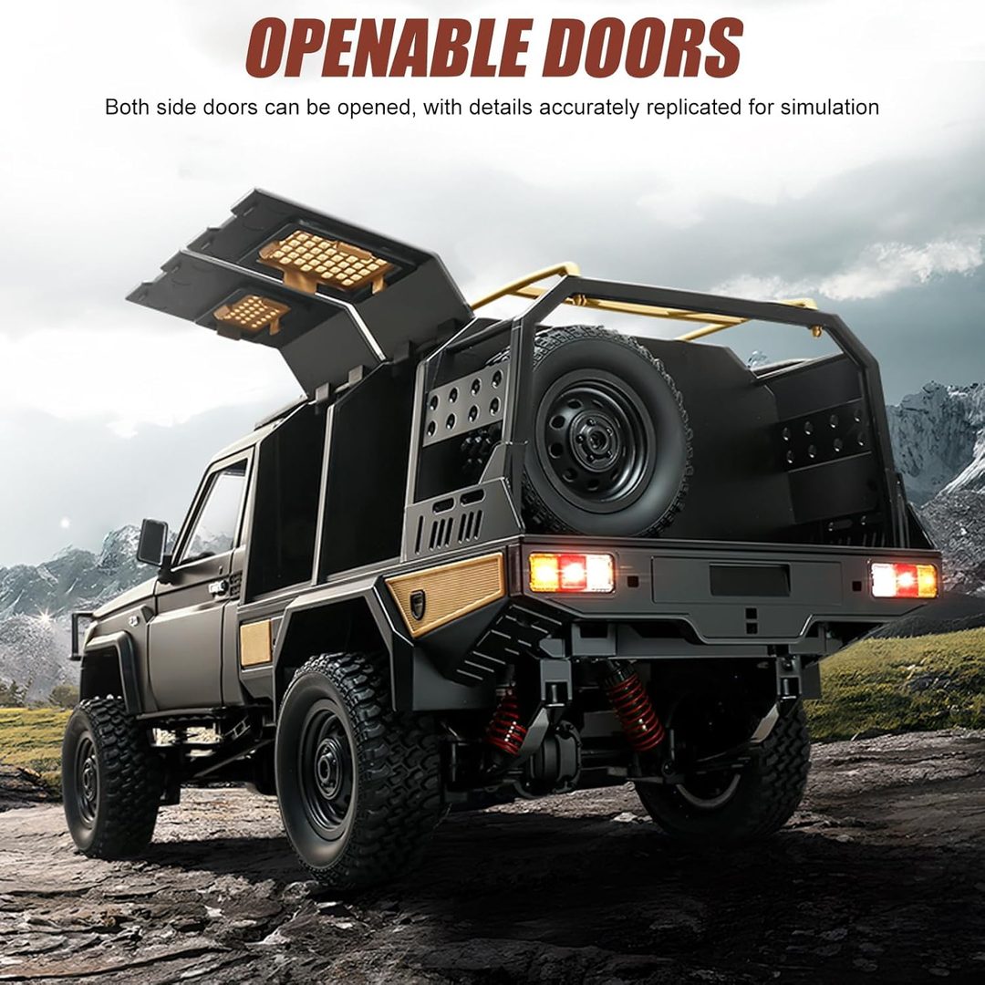 MN Model MN82S 1:12 Land Cruiser Pickup 4WD RC Rock Crawler (RTR) — 4WD