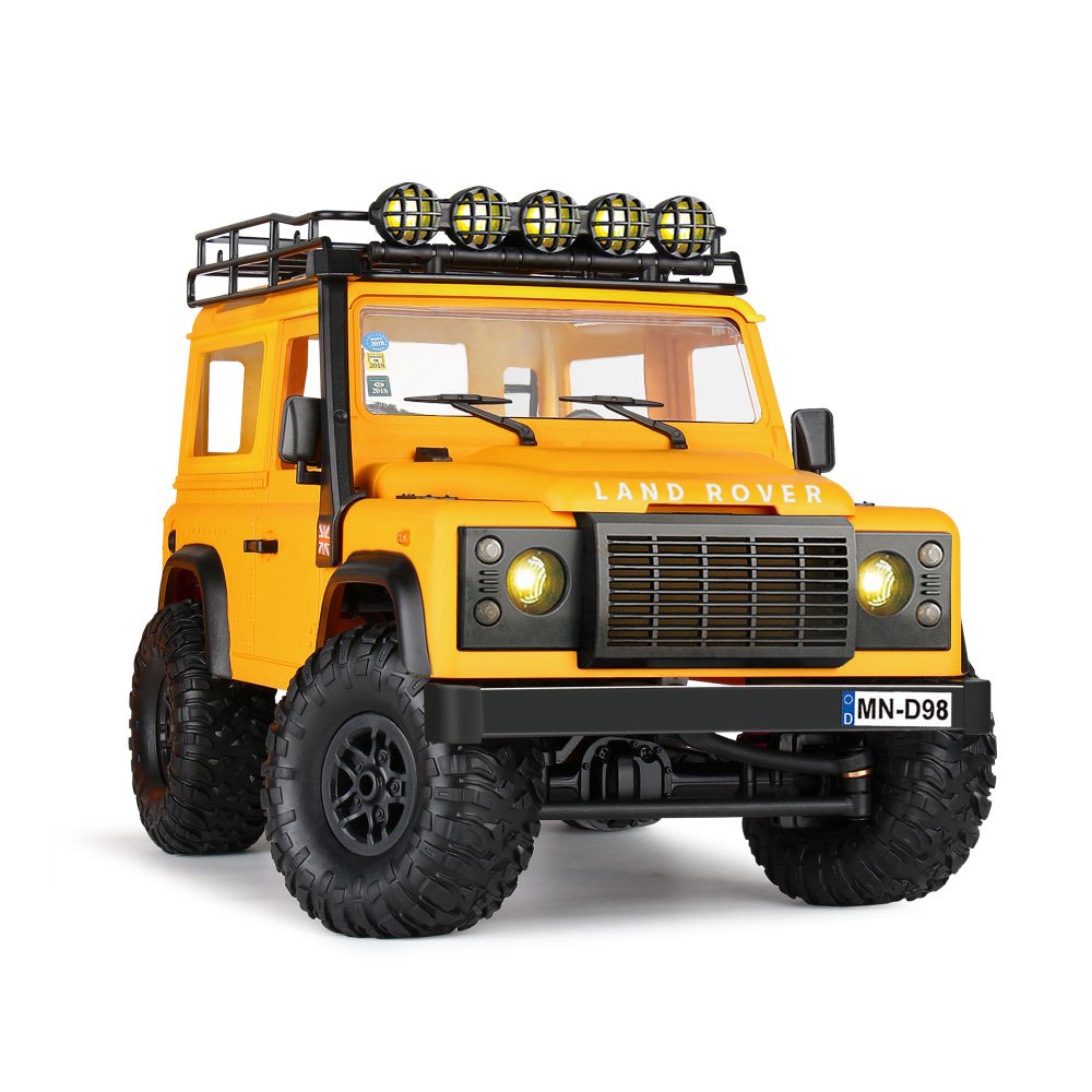 MN Model MN98 1:12 Defender 4WD RC Rock Crawler with Roof Lights (RTR)