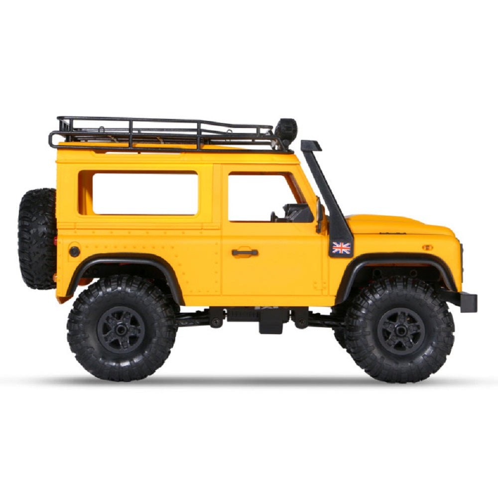 MN Model MN98 1:12 Defender 4WD RC Rock Crawler with Roof Lights (RTR) — Defender-style hard body