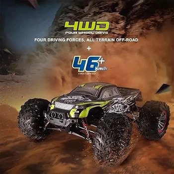 HOSHI N516 1:10 4WD RC Monster Truck — 46+ km/h, Dual Motor, IPX6 (RTR) — 1:10 scale