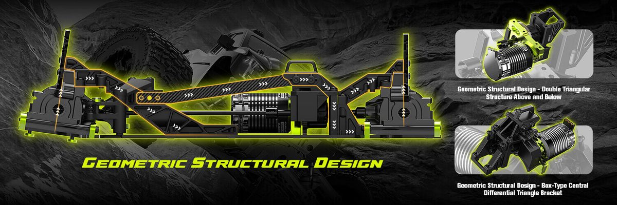 Rlaarlo Omni Terminator RZ001B-C 1:10 Carbon-Fibre 4WD Brushless RC Monster Truck (RTR) — product photo 13