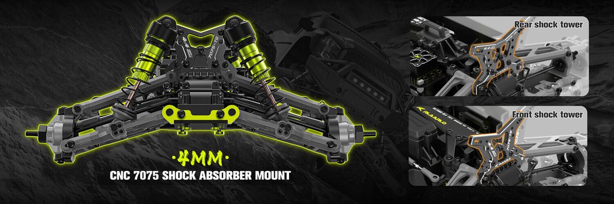 Rlaarlo Omni Terminator RZ001B-C 1:10 Carbon-Fibre 4WD Brushless RC Monster Truck (RTR) — product photo 16