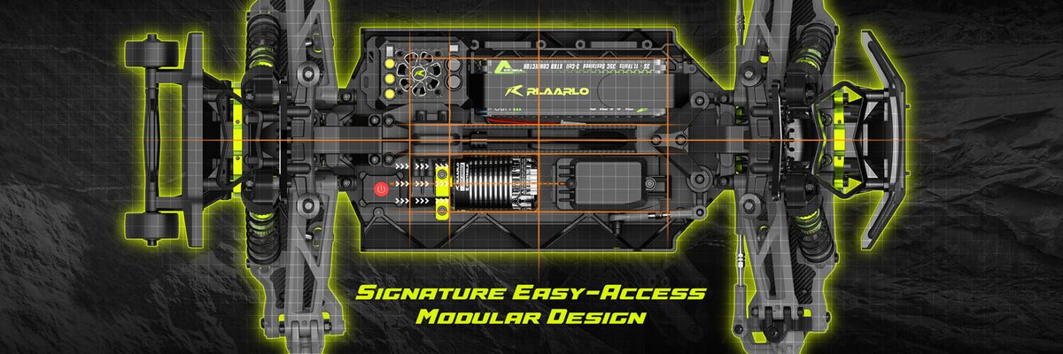 Rlaarlo Omni Terminator RZ001B-C 1:10 Carbon-Fibre 4WD Brushless RC Monster Truck (RTR) — product photo 17