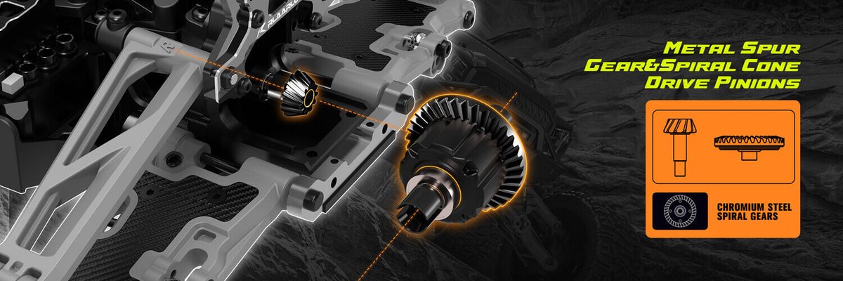 Rlaarlo Omni Terminator RZ001B-C 1:10 Carbon-Fibre 4WD Brushless RC Monster Truck (RTR) — product photo 18