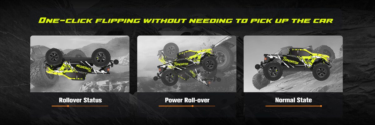 Rlaarlo Omni Terminator RZ001B-C 1:10 Carbon-Fibre 4WD Brushless RC Monster Truck (RTR) — product photo 19
