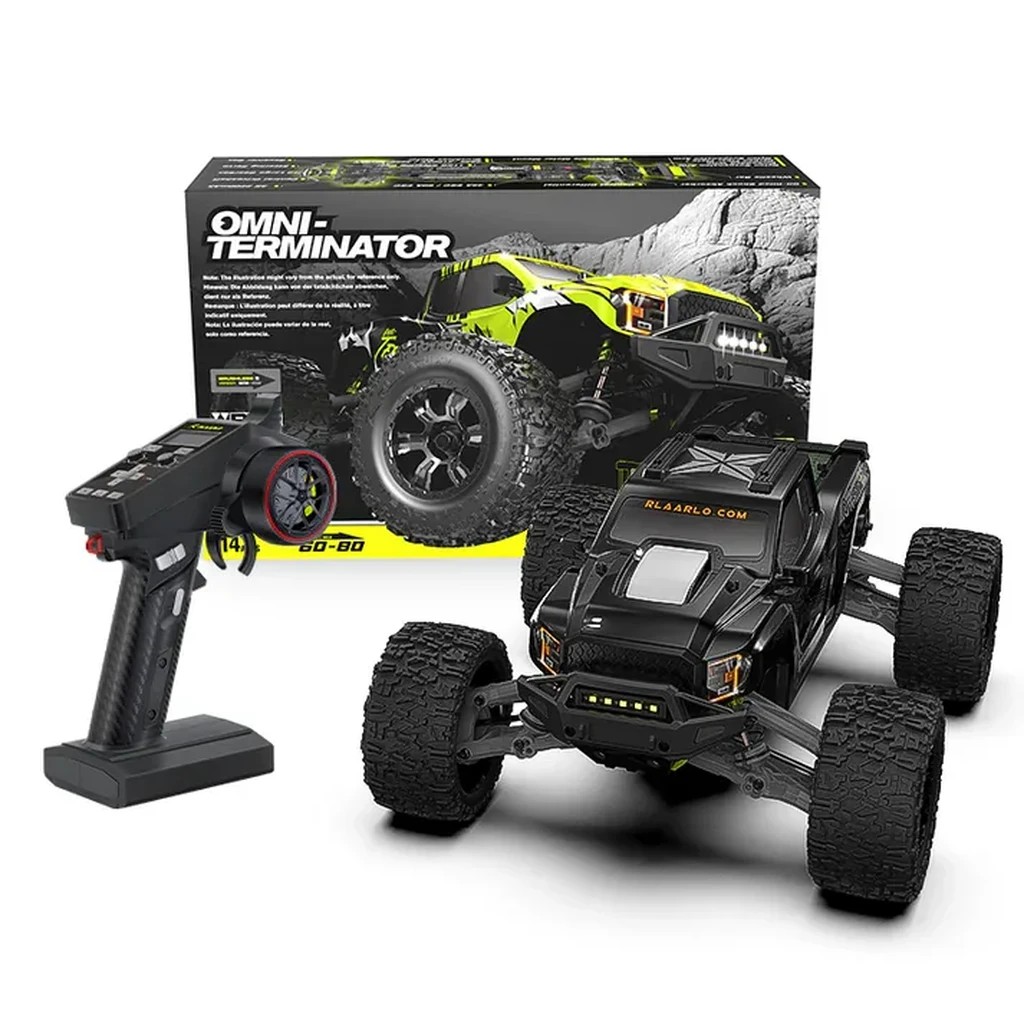 Rlaarlo Omni Terminator RZ001B-C 1:10 Carbon-Fibre 4WD Brushless RC Monster Truck (RTR) — Carbon fibre