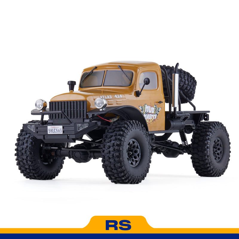 ROCHOBBY 1:10 Atlas 4x4 RS — Off-Road RC Truck (RTR) — Vintage military-style hard body