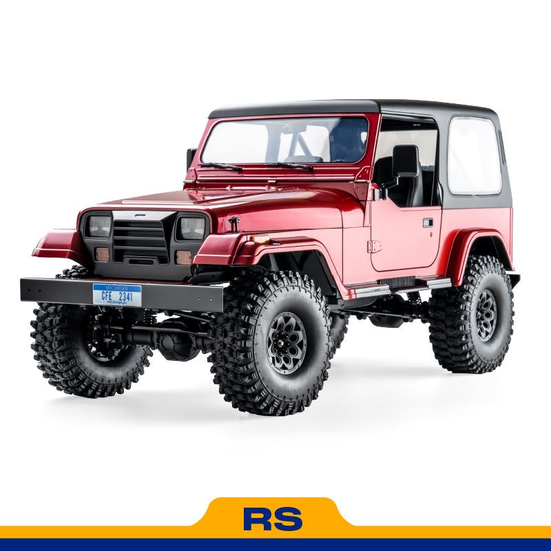 ROCHOBBY 1:10 Mashigan RS — 4WD RC Rock Crawler (Red, RTR) — Classic Jeep-style hard body in red