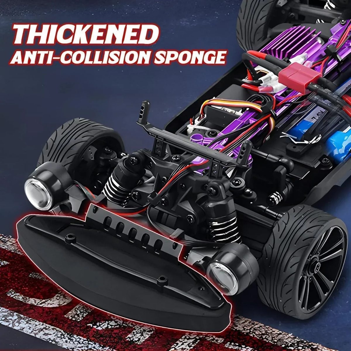 SCY 16303 Hurricane 1:16 4WD RC Muscle Car — 50 km/h — 1:16 scale
