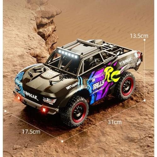 SCY Rally 1:16 4WD Brushed RC Rally Truck — Metal Diff & Driveshaft, LED (RTR) — Integrated ESC with smooth proportional throttle