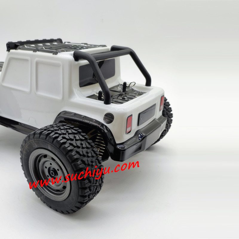 SCY 16103 Gantry 1:16 4WD RC Off-Road Truck — Jeep-Style Body, LED Lights (White, RTR) — RC390 high-speed brushed motor — up to ~40 km/h