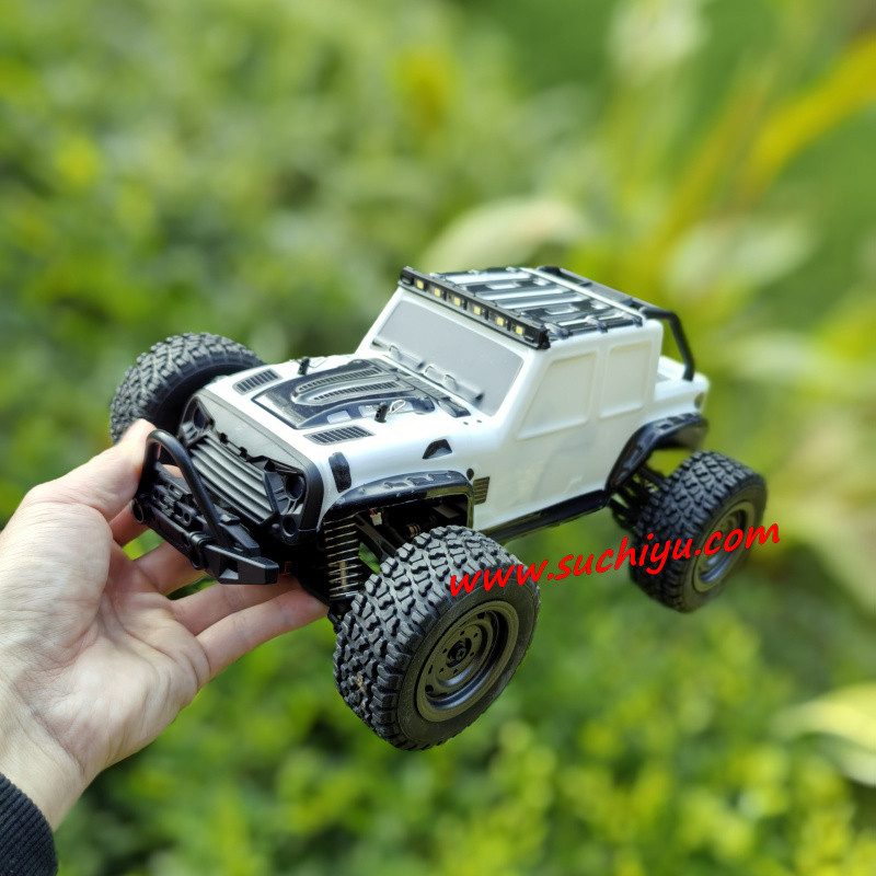 SCY 16103 Gantry 1:16 4WD RC Off-Road Truck — Jeep-Style Body, LED Lights (White, RTR) — Full-proportional 2.4GHz control, ~100 m range