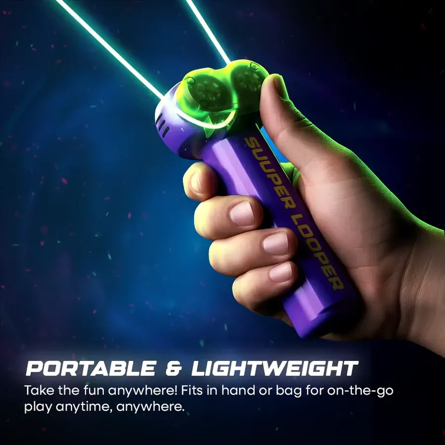 Super Looper USB-C Rechargeable Glow-in-the-Dark Rope Launcher — Dual motor