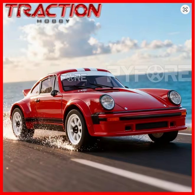 Traction Hobby Porsche 934 1:6 Brushless RC Rally Car — Licensed, AWD/RWD (RTR)