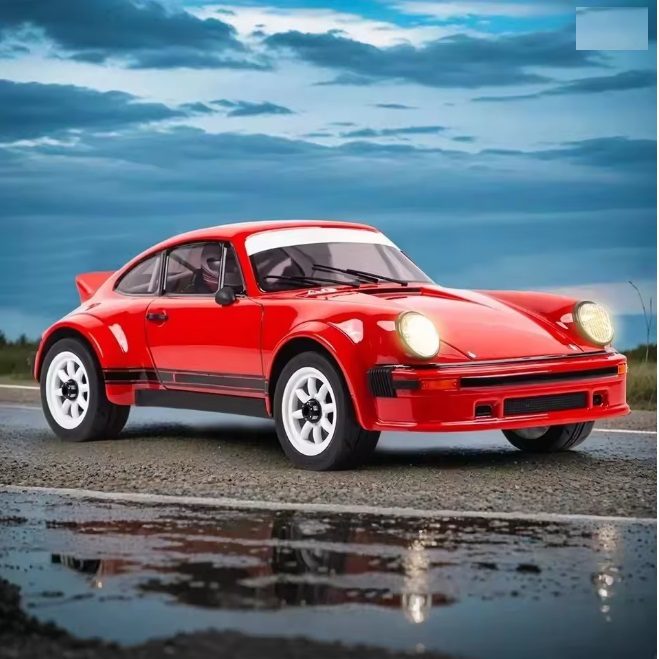 Traction Hobby Porsche 934 1:6 Brushless RC Rally Car — Licensed, AWD/RWD (RTR) — 2000KV brushless motor with 150A Hobbywing ESC