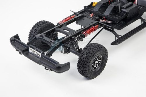 Traction Hobby KM RAM 1500 1:8 Licensed 4WD RC Trail Truck — 2-Speed, Locking Diffs (RTR) — DumboRC DDF-350 10-channel LCD radio