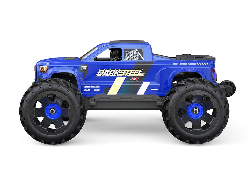 UDIRC UD1610 Pro Snowclaw 1:16 4WD Brushless RC Monster Truck — 3S Capable, Oil Shocks (Blue, RTR) — 2845 brushless motor, 3800KV