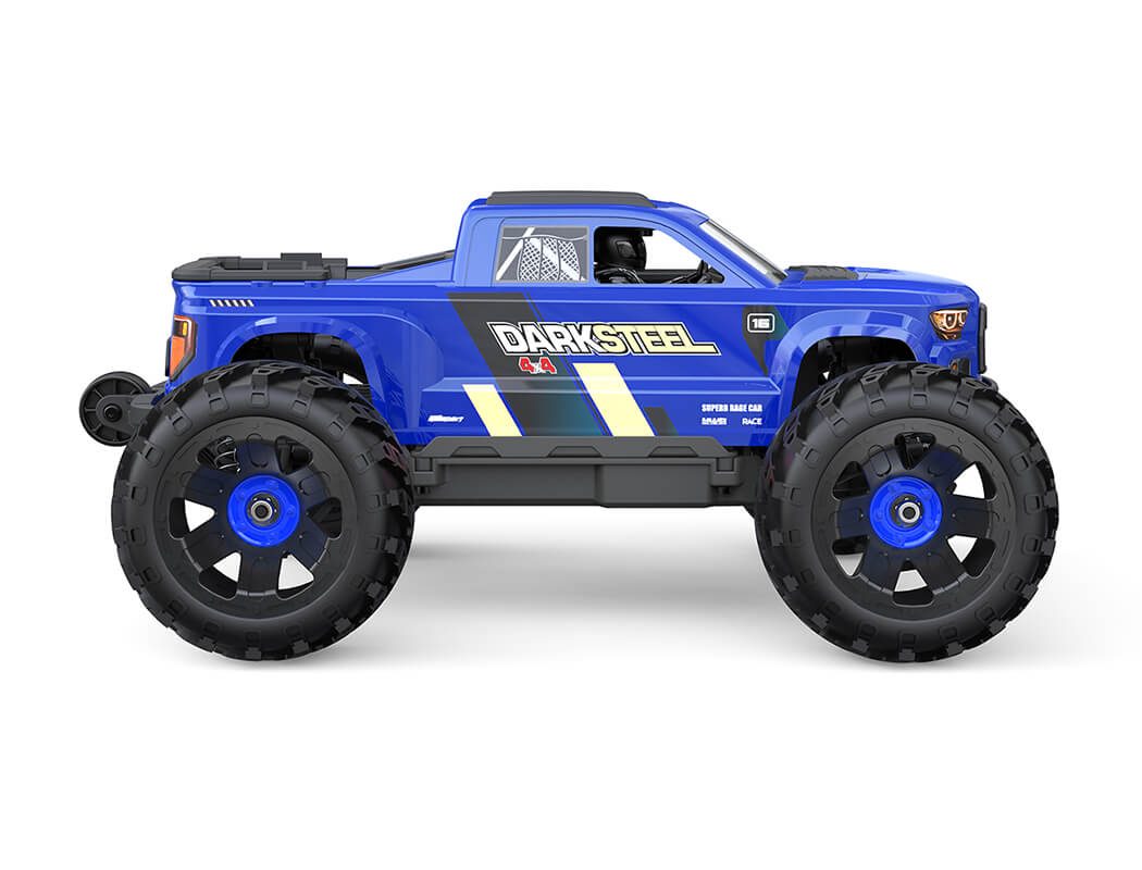 UDIRC UD1610 Pro Snowclaw 1:16 4WD Brushless RC Monster Truck — 3S Capable, Oil Shocks (Blue, RTR) — 45A brushless ESC