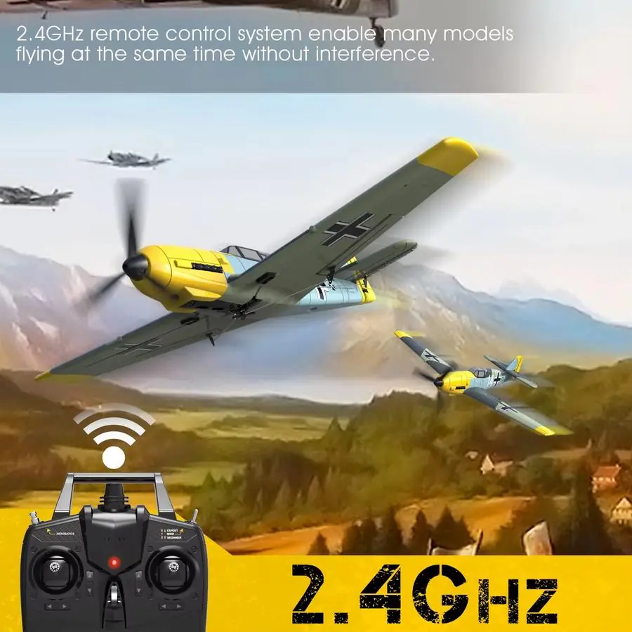 VolantexRC BF-109 Messerschmitt 400mm RC Warbird (RTF) — EPP RTF