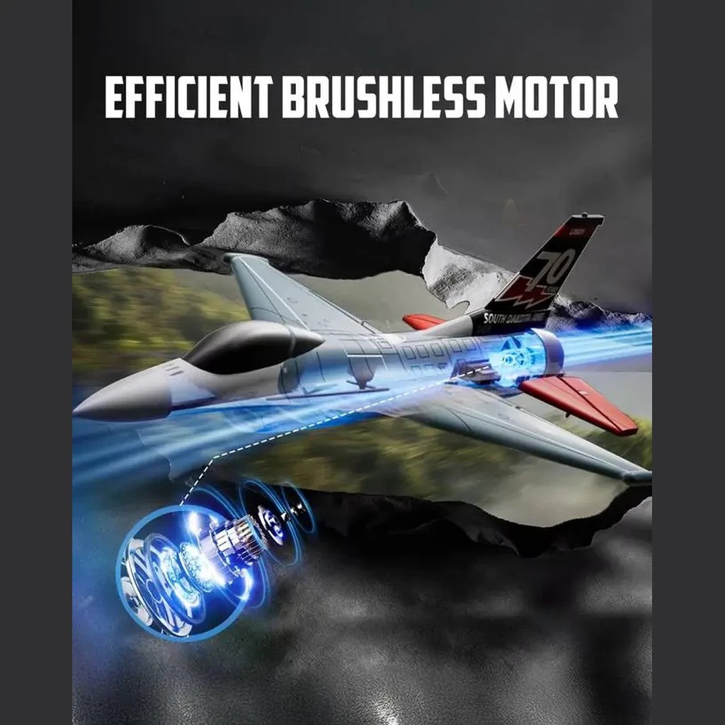 VolantexRC F-16 Fighting Falcon 64mm Brushless EDF RC Jet (RTF) — Brushless EDF