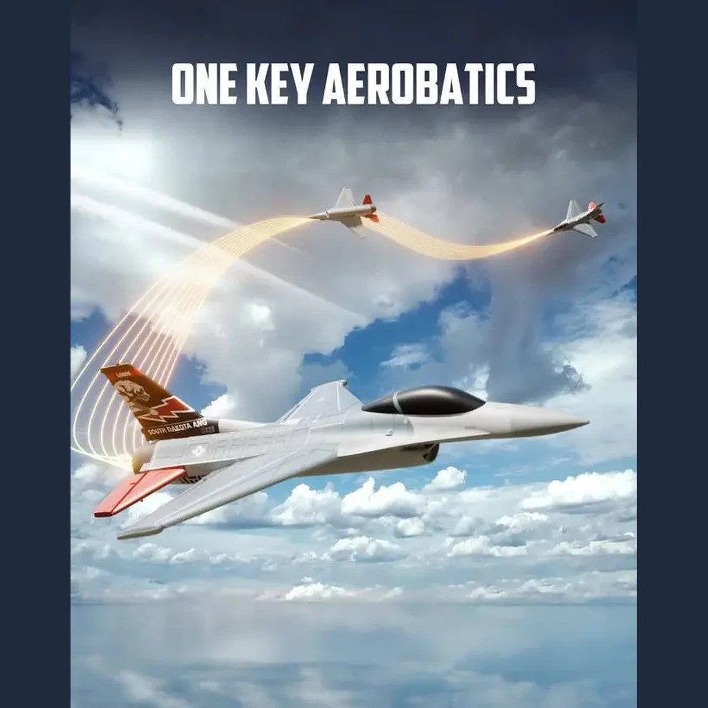VolantexRC F-16 Fighting Falcon 64mm Brushless EDF RC Jet (RTF) — XPilot gyro