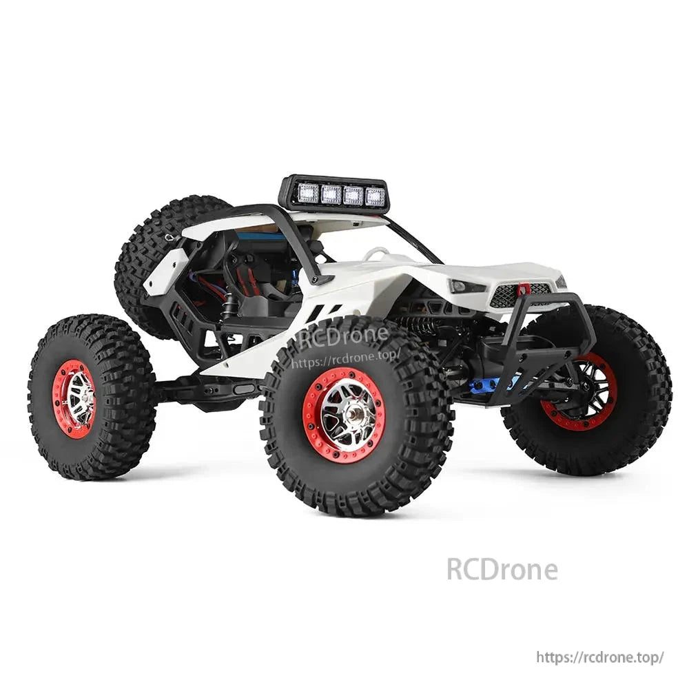 WLtoys 12429 Storm 1:12 4WD RC Climbing Truck — 40 km/h, LED (RTR) — Bright LED spotlight cluster + body lights