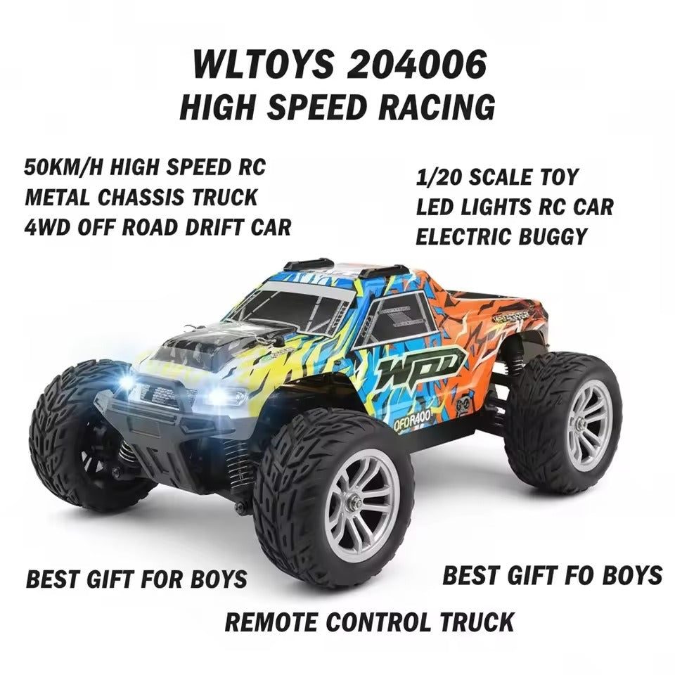 WLtoys 204006 1:20 4WD Off-Road Drift RC Car — 50 km/h — 1:20 scale