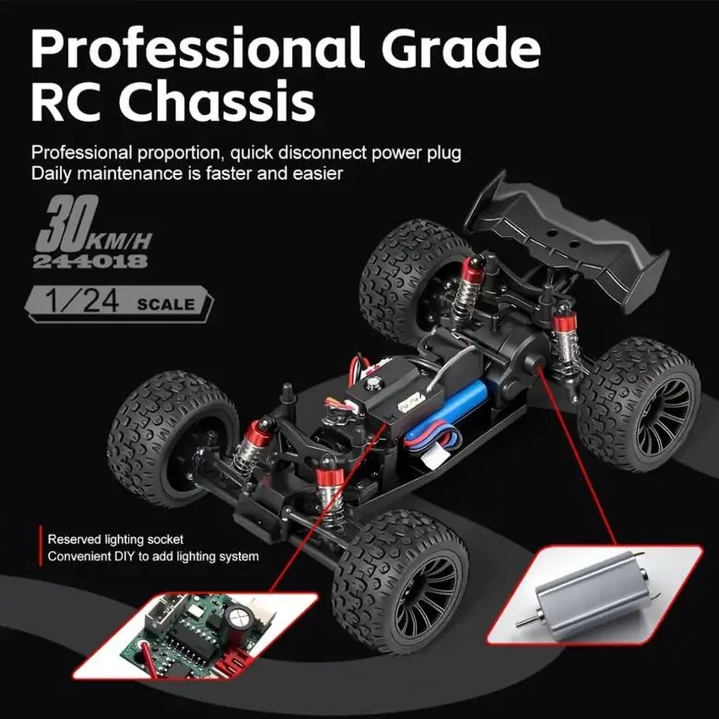WLtoys 244018 1:24 2WD Off-Road RC Climbing Car (30 km/h) — 30 km/h