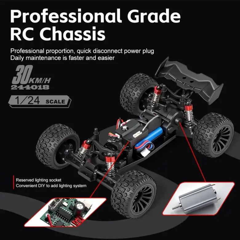 WLtoys 244018 1:24 2WD Off-Road RC Climbing Car (30 km/h) — 30 km/h