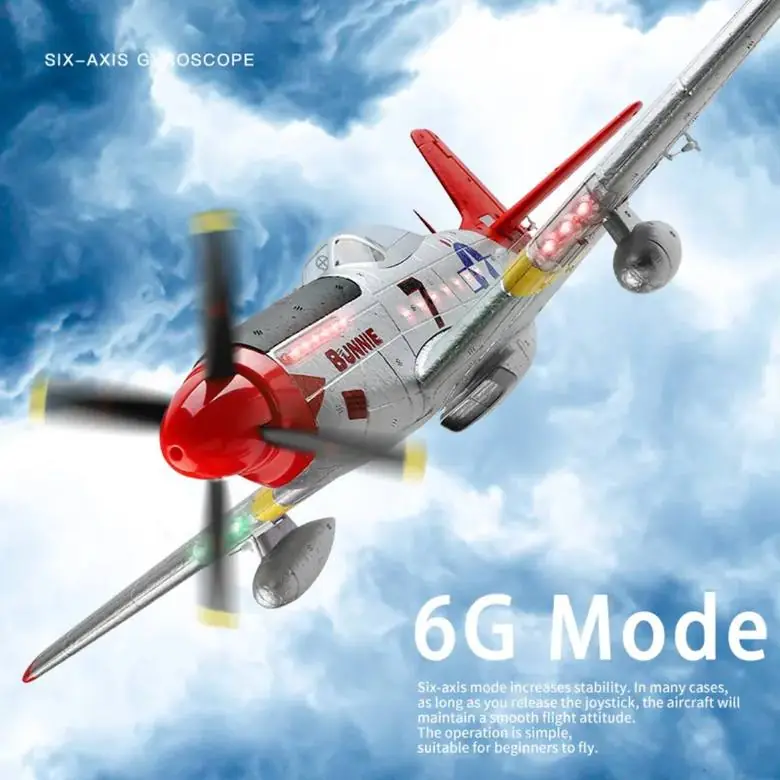 WLtoys XK A280 P-51 Mustang 3-CH RC Warbird (RTF) — 3-CH RTF