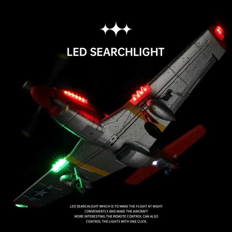 WLtoys XK A280 P-51 Mustang 3-CH RC Warbird (RTF) — product photo 6